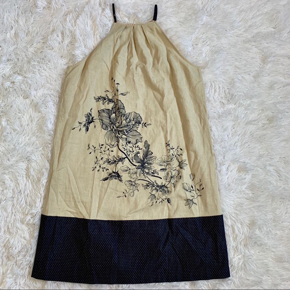 Loft Outlet Burlap Style Halter Dress